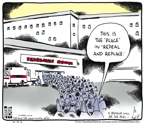 'This is the 'place' in 'repeal and replace'.'