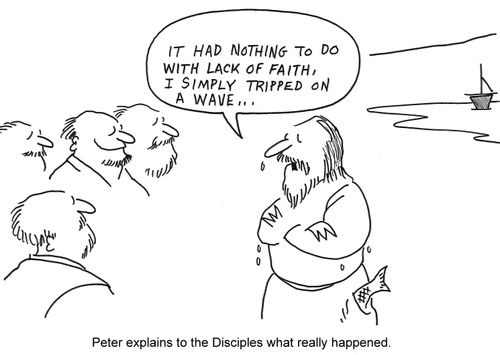 Peter explains to the Disciples what really happened.