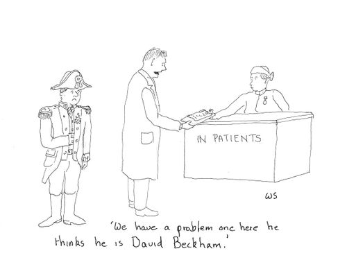 'We have a problem one here he thinks he is David Beckham.'