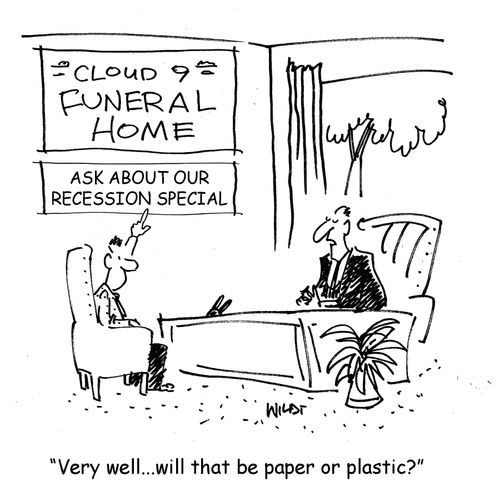 Very well, will that be paper or plastic?