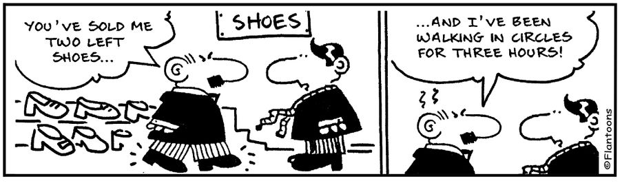 You've sold me two left shoes.