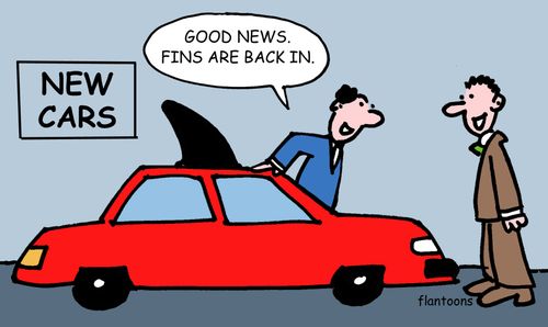 Good news. Fins are back in.