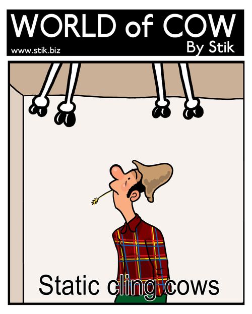 Static cling cows.