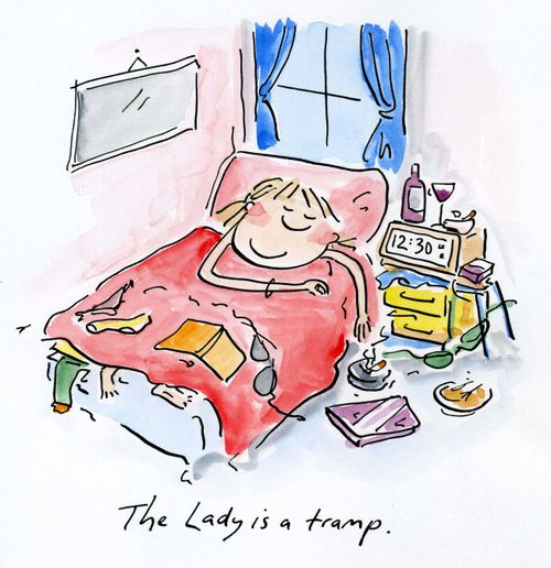 The Lady is a tramp.