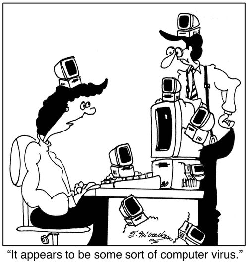 It appears to be some sort of computer virus.