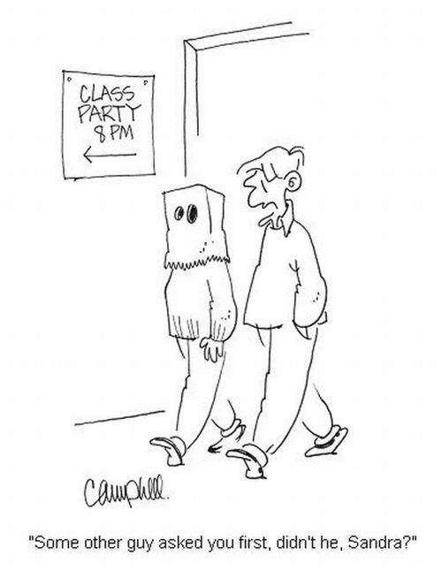 'Some other guy asked you first, didn't he, Sandra?'