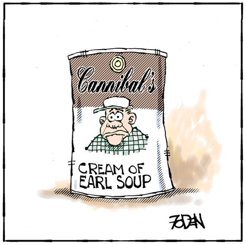 Cannibal's Cream of Earl Soup.