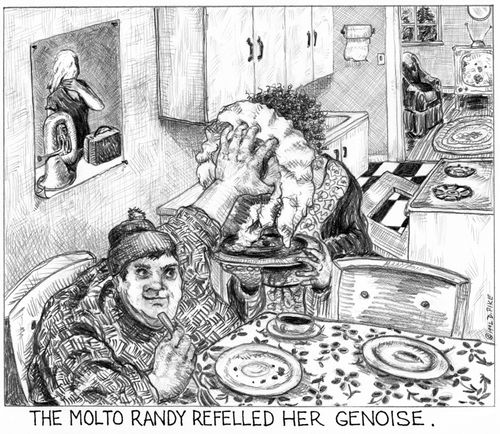 'The molto randy refelled her genoise.'