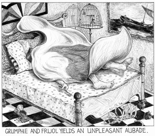 'Grumphie and frijol yields an unpleasant aubade.'