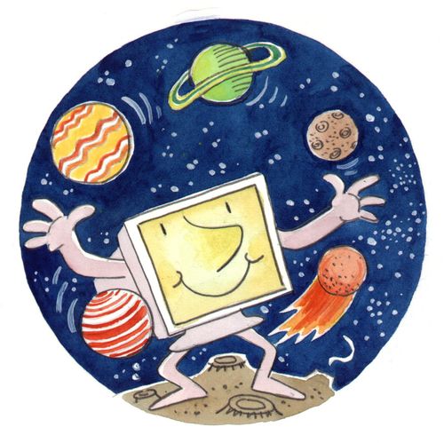Computer in space.
