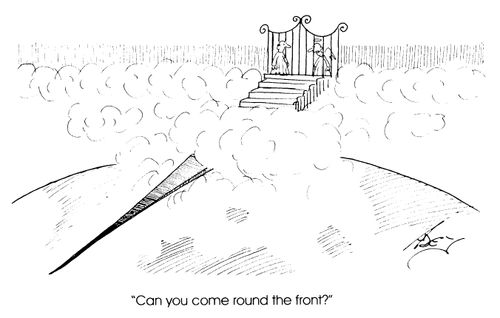 "Can you come round the front."