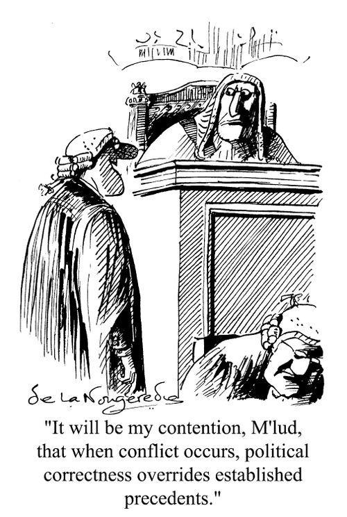 "..political correctness should over ride established precedents."