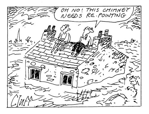 "Oh no! This chimney needs re-pointing."