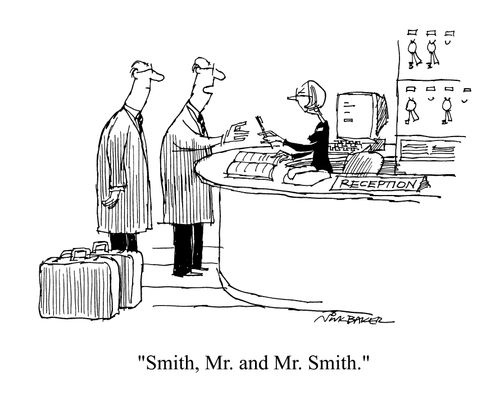 "Smith, Mr and Mr Smith."