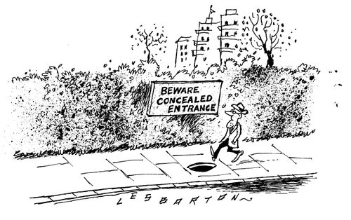 Beware Concealed Entrance