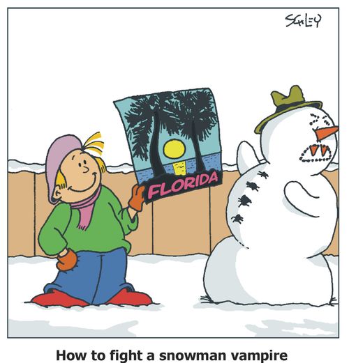 How to fight a vampire snowman