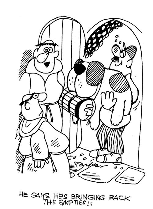 'He says he's bringing back the empties!'