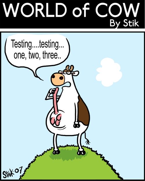 Testing...testing...one, two, three...
