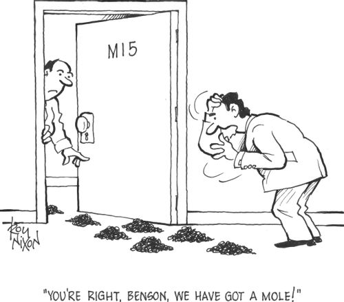 'You're right, Benson, we have got a mole!'