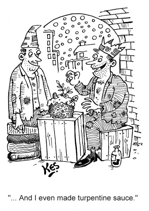 '... And I even made turpentine sauce.'