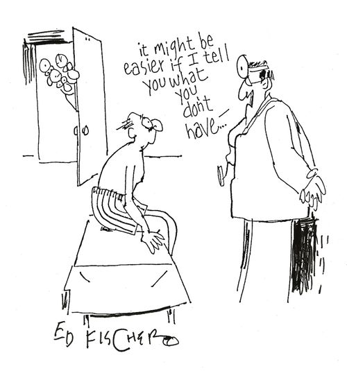 'It might be easier if I tell you what you don't have.'