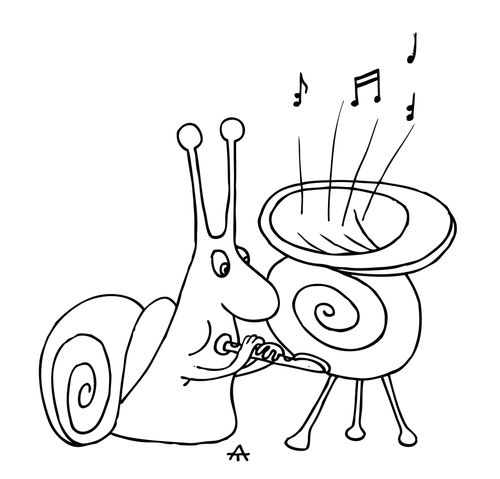 Snail trumpet.