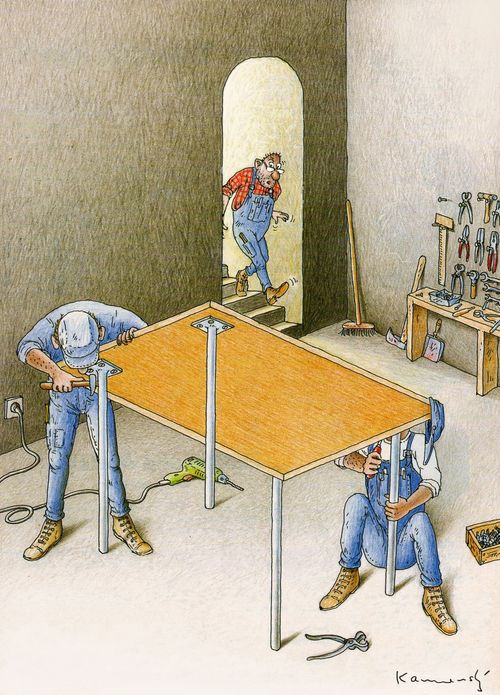 Optical illusion.