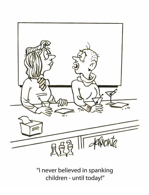 'I never believed in spanking children - until today!'