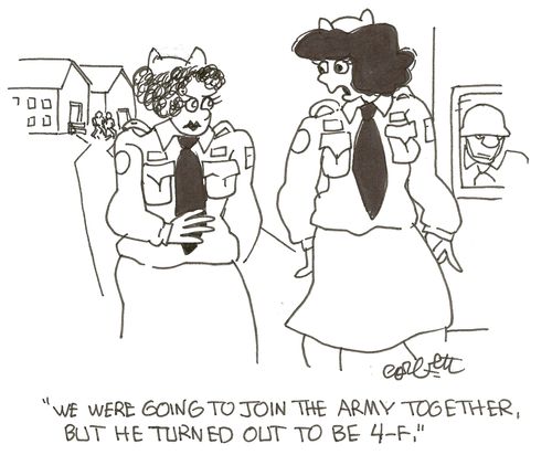 'We were going to join the army together, but he turned out to be be 4-F.' 