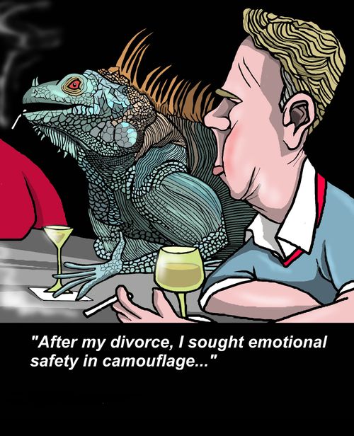 "After my divorce, I sought emotional safety in camouflage..."