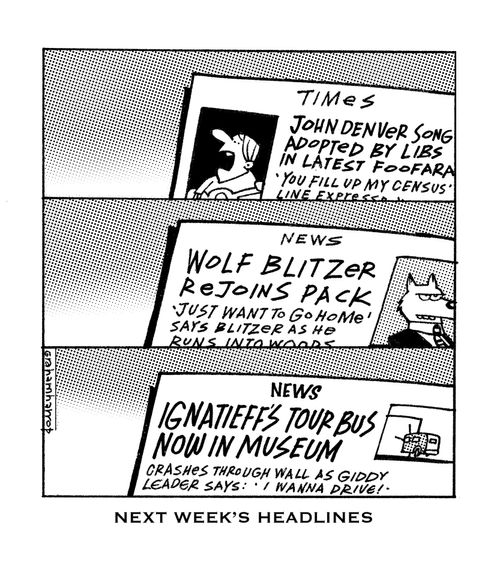 Next week's headlines