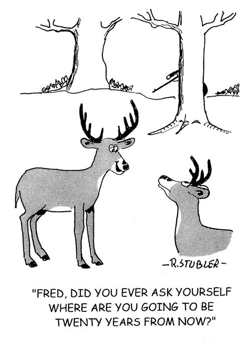 'Fred, did you ever ask yourself where are you going to be twenty years from now?'