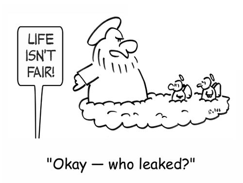 'Okay - who leaked?'