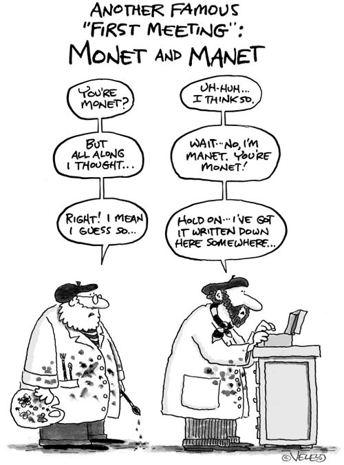 Another Famous 'First Meeting:' Monet and Manet.