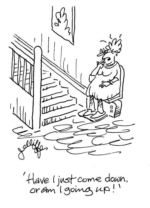 'Have I just come down, or am I just going up?'