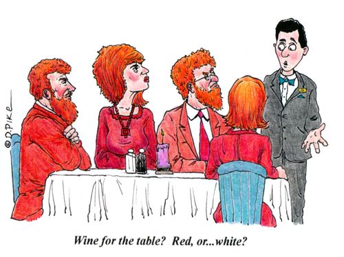 'Wine for the table?  Red, or...white?'