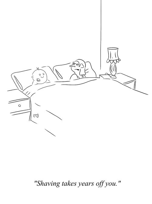 'Shaving takes years off you.'