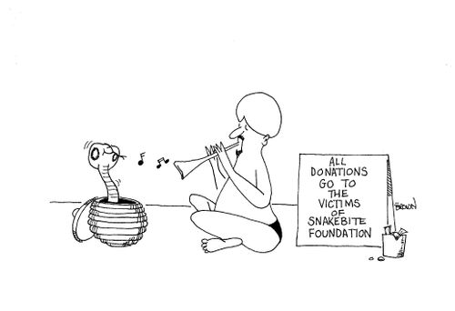 All donations go to the victims of snake bite foundation.