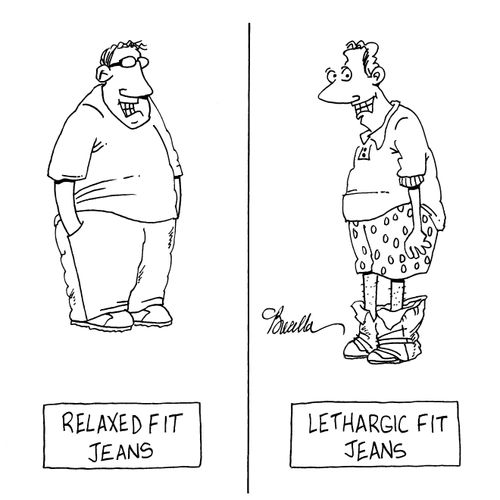 Relaxed Fit Jeans and Lethargic Fit Jeans