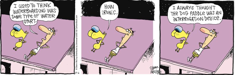 'How ironic.'