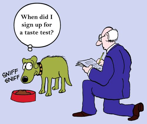 'When did I sign up for a taste test?'