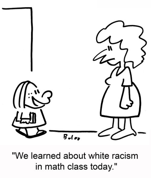 We learned about white racism in math class today.
