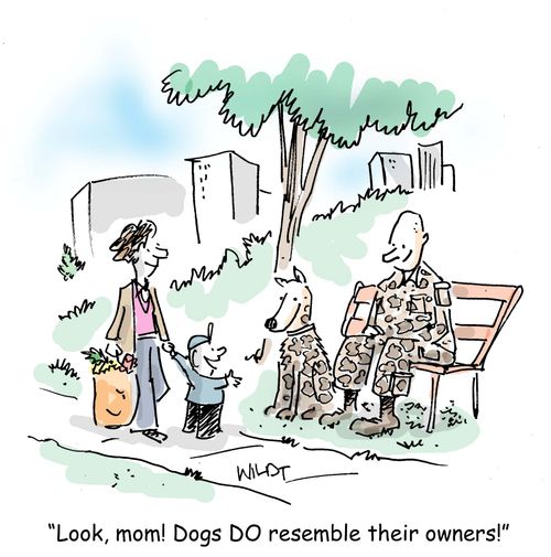 Look, mom! Dogs DO resemble their owners!