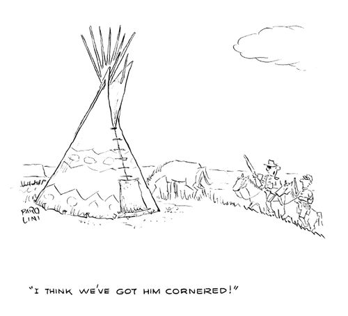 'I think we've got him cornered!'