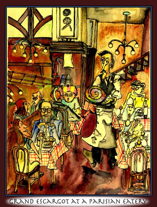Grand Escargot at a Parisian Eatery.