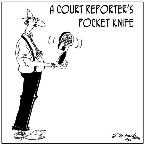 A Court Reporter's Pocket Knife