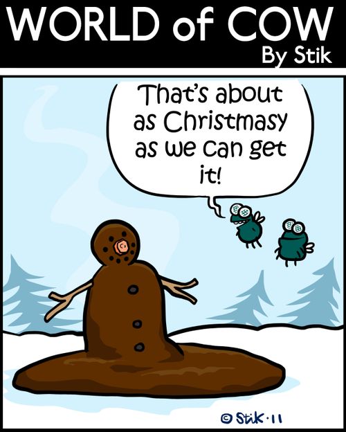 'That's about as Christmasy as we can get it.'