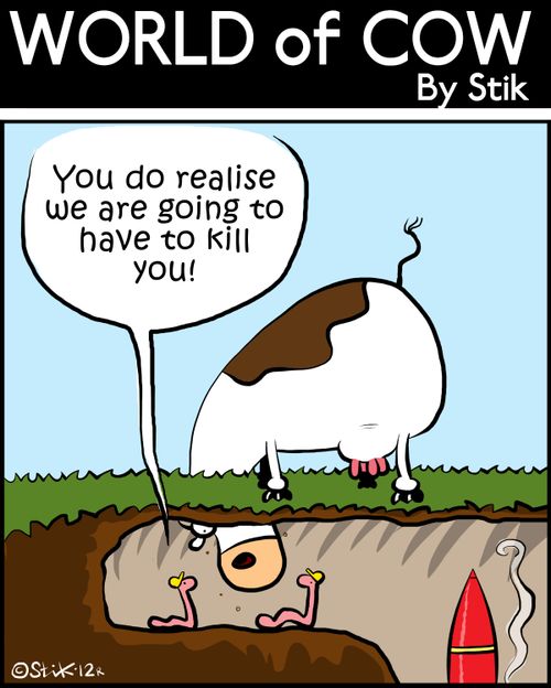 'You do realise we are going to have to kill you!'