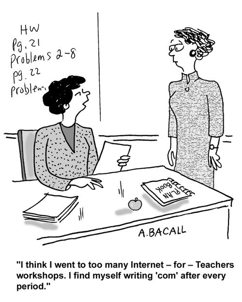 I went to too may internet for teachers workshops.