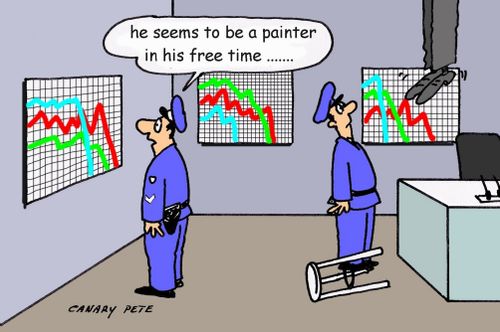 He seems to be a painter in his free time......